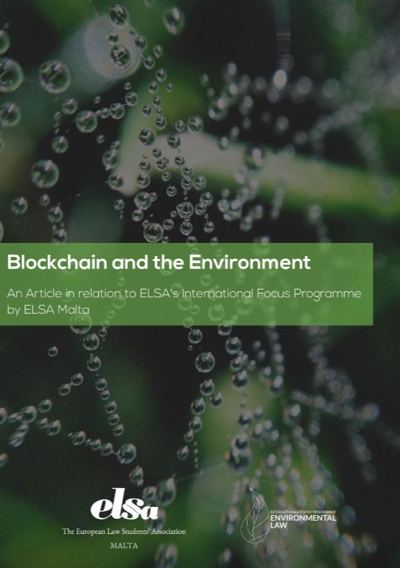 Blockchain and the Environment