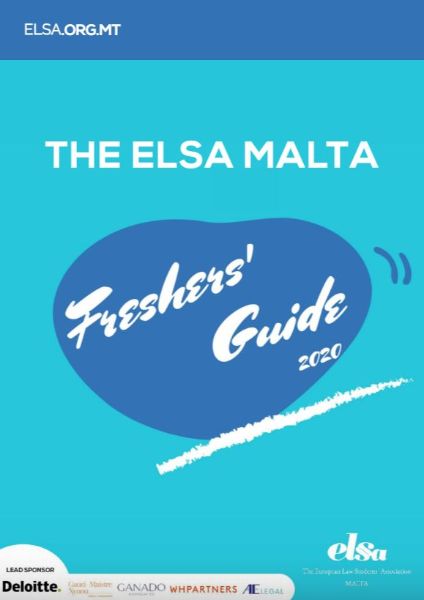 The ELSA Malta Freshers' Guide 2020