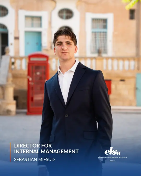 Sebastian Mifsud, Director for Internal Management